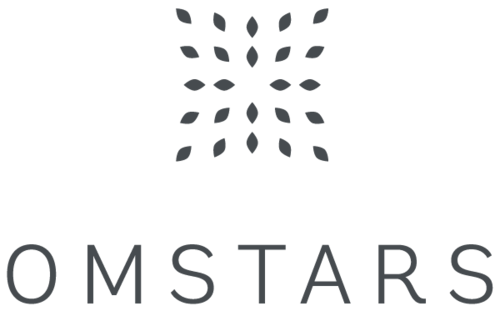 Omstars logo.